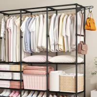 LUTODY - Perchero de pie, Zapatero, Organizador de prenda ropa abrigo camiseta chaqueta, Ahorra espacio tendedero - details 8