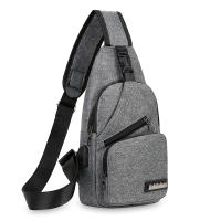 Nueva Bandolera Inteligente USB Para Hombres 2023 Bolsa De Hombro Cruzada De Lona Estilo Coreano Casual Con Cierre De Cremallera - details 0