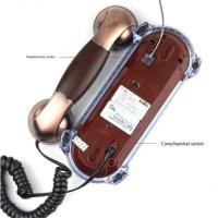 NEW Landline Wired Telephone Retro Desktop Corded Phone Handset Wall Mounted House Phones Home Off - details 3
