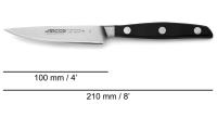ARCOS Manhattan - Cuchillo Mondador (100 mm) - Acero Inoxidable Forjado Nitrum® - Mango de Polioximetileno Negro - 160100 - details 0