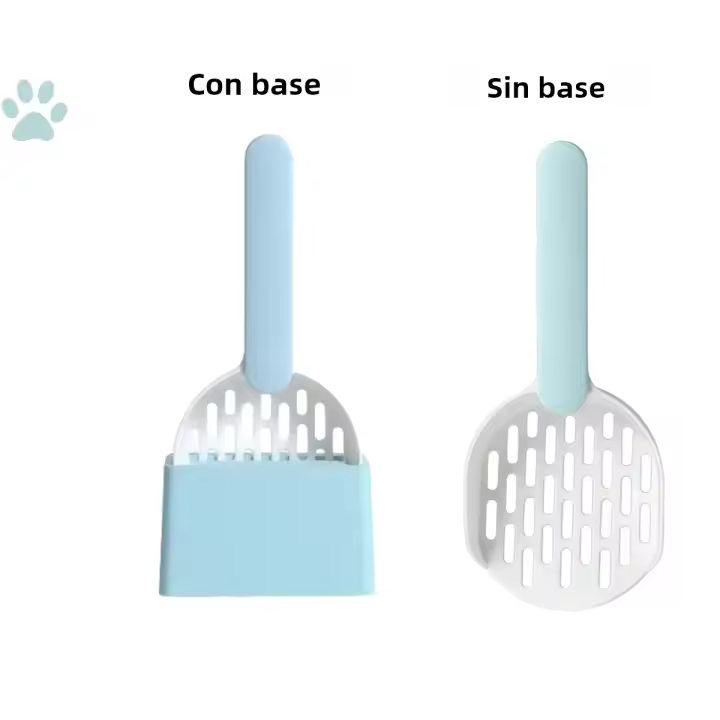 Escobilla Para Taza De Arena Para Gatos Plástica Con Base Herramienta De Limpieza Para Caja De Arena Adecuada Para Gatos Y Gatitos Suministros Para Gatos - 1