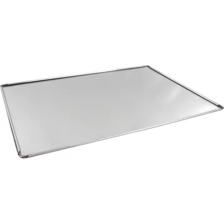VR - BANDEJA RECTANGULAR ALUMINIO 48X34X0-5CM - Bandeja Rectangular Práctica y Resistente - Bandeja Rectangular Ideal para Hornear y Servir - Bandeja Rectangular de Acero Inoxidable Duradero - Bandeja Rectangular Versátil para Todo Tipo de Platos - 1