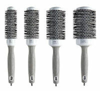 OLIVIA GARDEN  Cepillo Cabello Profesional Ceramic + Ion Round Thermal 20 – Color Blanco - details 1