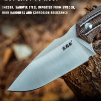 Cuchillo De Fija Sanrenmu S725P Con Funda 14C28N Para Camping Al Aire Libre Supervivencia Táctica Caza Herramienta EDC Combate Mejor - details 3