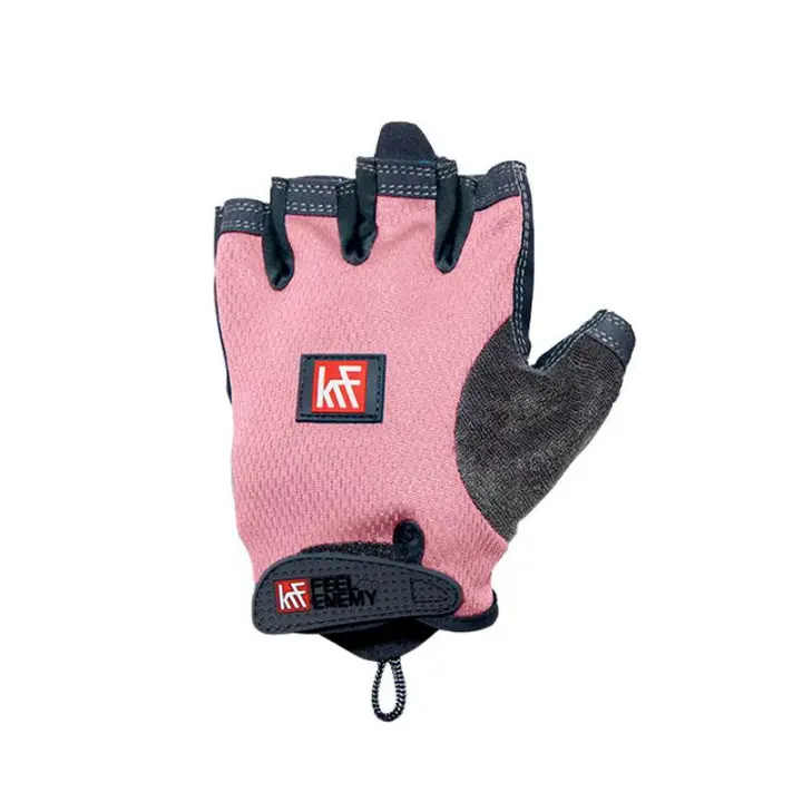 Guante Fitness y Musculación Santa Monica Krf Rosa talla L - 1