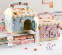 Caja De Ahorro Para Niños En Forma De Casa Capacidad Grande Plástico Creativo Dibujos Animados Caja De Dinero Pequeña Para Niños - details 1
