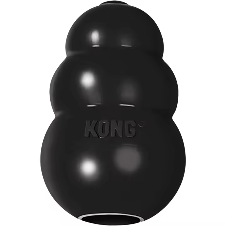 KONG - Extreme - Juguete de Robusto Caucho Natural Negro - para morder, perseguir o Buscar - para Perros Grandes, medianos o pequeños. - 1