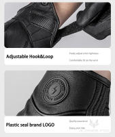 Guantes De Motocicleta De Cuero Ganso Para Hombres Y Mujeres Retro a Prueba De Agua Para Primavera Verano Motocross Carreras En La Calle - details 13