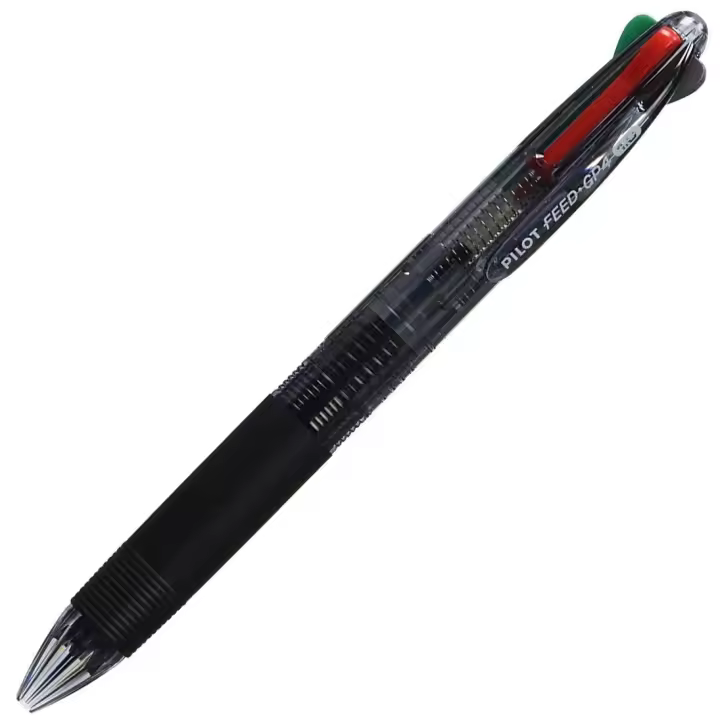 Pilot Bolígrafo Combi Feed GP4 Punta Bola 1mm Reciclado Grip Tinta Base de Aceite 4 Colores en 1 - 1