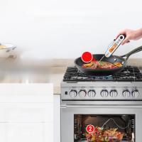 Termómetro Digital De Cocina ThermoPro TP610 Recargable Impermeable Con Iluminación Retroiluminada 2 En 1 Plegable Con Probes Fijos Y Dobles Para Horno Barbacoa Y Carne - details 1