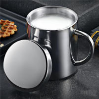Taza De Café De Acero Inoxidable Con Doble Capa Y Tapa Tumbler Portátil Para Viaje Copa De Leche Y Té Para La Oficina - details 1