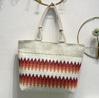 EILV - Bolso de Playa Grande con Cremallera | Decoración de Paja estilo rafia | Colores Variados | Capacidad Amplia - details 4