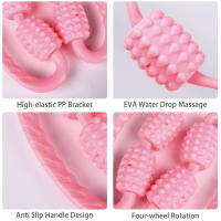 Rodillo De Masaje Muscular 360° Manual Doble Ángulo Para Piernas Cuello Brazos Cintura Rodillo De Masaje Para Músculos - details 7