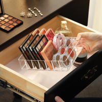 Caja De Almacenamiento Para Maquillaje Y Cosméticos En Plástico Transparente Organizador De Labiales Y Perfumes Con 7 Compartimentos - details 4