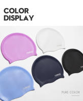 Gorro De Natación Copozz Para Hombres Tamaño Grande Elástico Impermeable De Silicona Para Adultos Deporte Acuático - details 6