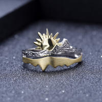 Anillo ajustable de diseñador Premium Nature Wind Sun Sunrise - details 5