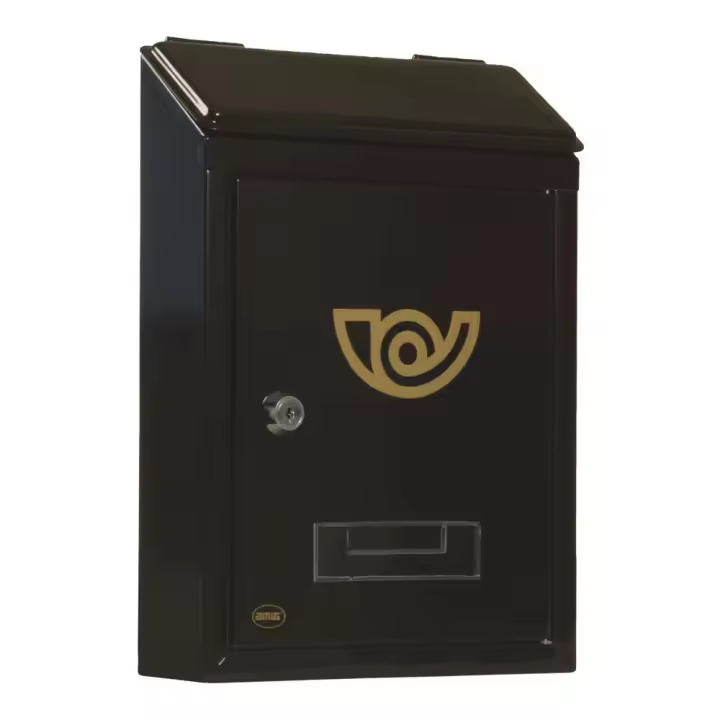 Buzon 2mini 295x210x62 acero negro - 1