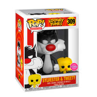 Funko  Silvestre y Piolín Tweety Sylvester Piolin  Flocked 309   Funko Pop Vinyl  Looney Toones  figura - details 0
