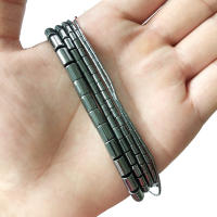 JHNBY Cuentas De Hierro Negro Hematita Naturales 1-8mm Para Fabricación De Joyas Pulsera Y Collar DIY 15.5'' Forma Redonda - details 0