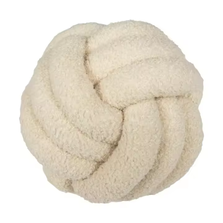 Cojín De Peluche Globular Nótipho Estilo Nórdico Suave Decorativo Para Sofa Y Cama Cubierta Desmontable Y Lavable Relleno De Algodón Poliéster - 1