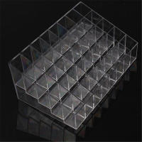 Estuche De Organizador Para Labiales Y Joyería De Maquillaje Transparente 1 Pieza Soporte De Exhibición De Labiales Caja De Almacenamiento Para Cosméticos - details 3