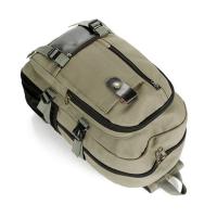 Mochila Grande Unisex Para Viaje Trabajo Deportes Senderismo Bolsa De Hombro Durable Capacidad Grande Ligera Impermeable Con USB - details 10