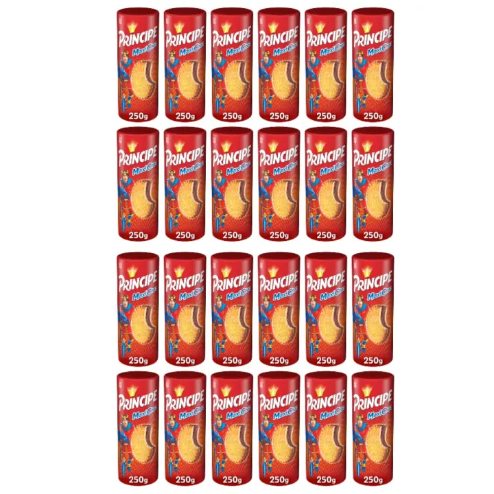 LU PRINCIPE MAXI CHOC Galletas Rellenas de Chocolate 24 paquetes de 250gr - 1