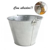 Cubo de Hielo METAL GALVANIZADO 5L  / 10L Decorado con Abridor,  Accesorios para fiestas y bebidas - details 2