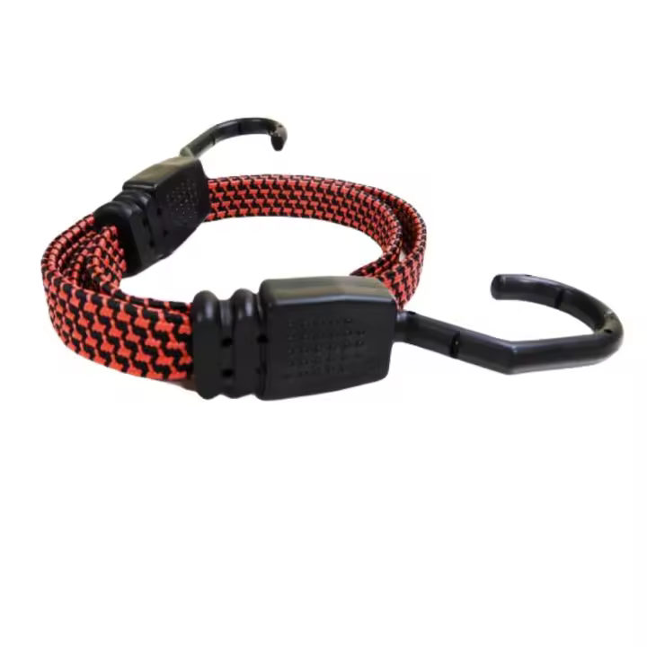 Cuerda de equipaje para bicicletas, cuerda de amarre para estantes de motocicletas, cuerda de amarre elástica para vehículos eléctricos, cuerda de amarre elástica, gancho de acero plástico - 1
