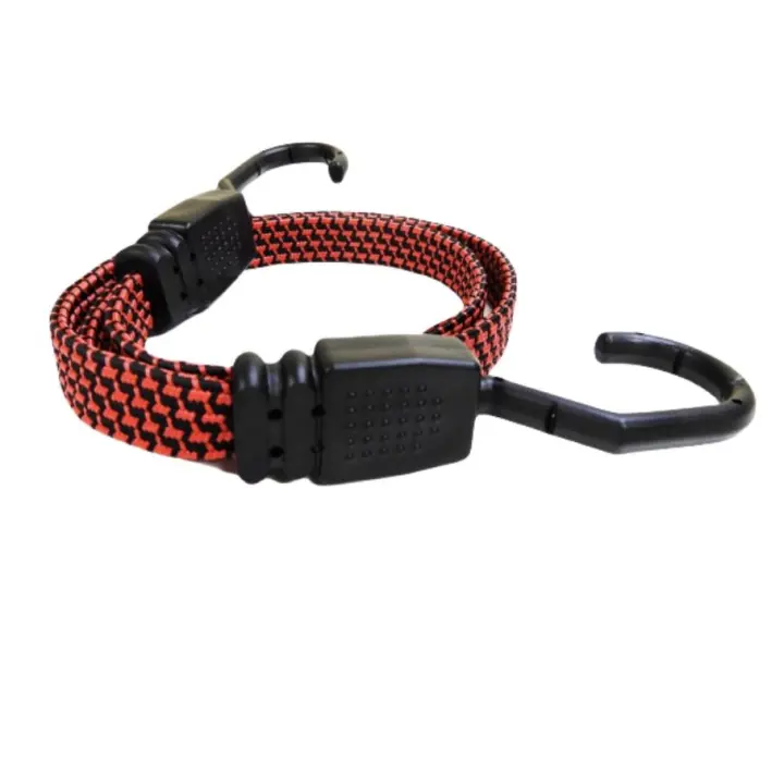 Cuerda de equipaje para bicicletas, cuerda de amarre para estantes de motocicletas, cuerda de amarre elástica para vehículos eléctricos, cuerda de amarre elástica, gancho de acero plástico - 1