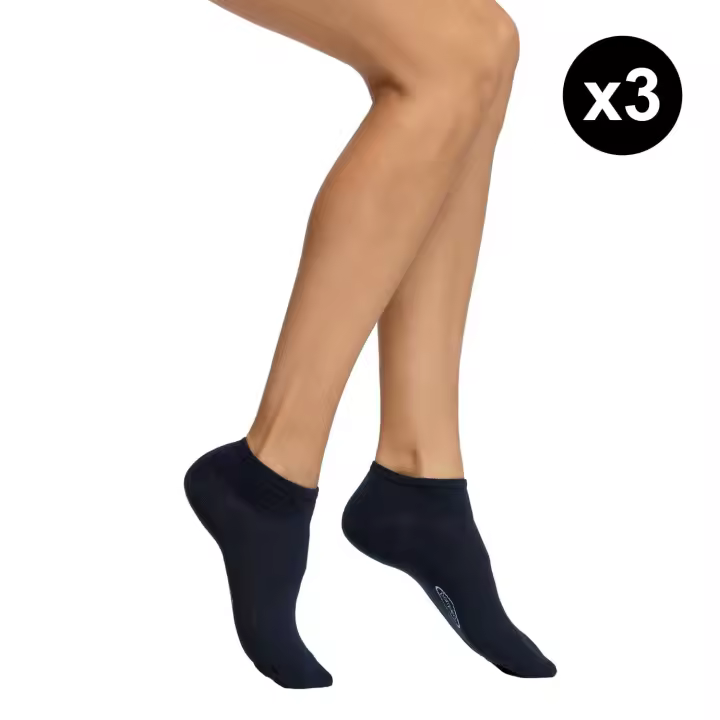 Pompea Minicalze 3 Pares de Fantasmas de Algodón para Mujeres y Helbres - 1