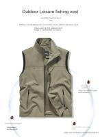 Chaleco De Verano Para Hombre Chaleco Sin Mangas Táctico Impermeable Para Caza Pesca Camping Con Bolsillos Y Cola De Caballo Casual - details 3