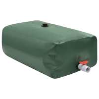 vidaXL Depósito de Agua Plegable con Grifo Contenedor Bidón para Riego PVC Color Azul,  Verde, y mas - details 1