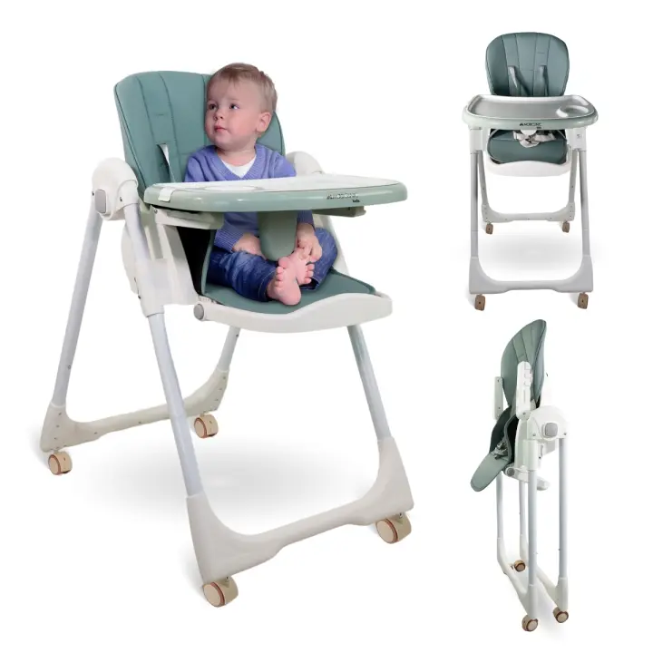 Mobiclinic Trona para bebé Evolutiva Extraplegado Convertible en silla alta Simba Arnés con 5 puntos Ruedas con frenos Doble bandeja desmontable Textil lavable y desmontable Regulable - 1