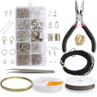 Kit De Accesorios De Joyería De Aleación Con Anillos Saltarines Y Gancho Para Pendientes Herramientas De Reparación Y Fabricación De Joyas - details 6