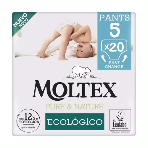 Pants Pure & Nature Talla 5 (9-14kg) 20 Uds – Moltex - 1