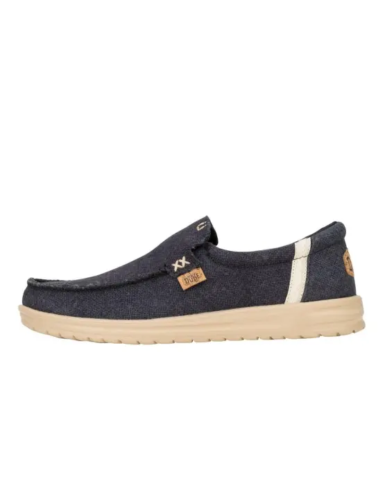 Zapatillas Hey Dude Mikka Jute Hombre Negro - 1