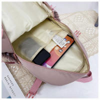 Mochila Para Mujer Impermeable De Nylon Con Múltiples Bolsillos Estilo Kawaii Para Estudiantes Con Capacidad Para Portátil Y Libros - details 16