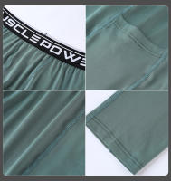 Pantalones De Running Para Hombre Fitness Adecuados Para Gimnasio Atletismo Yoga Trousers De Compresión Secado Rápido - details 9