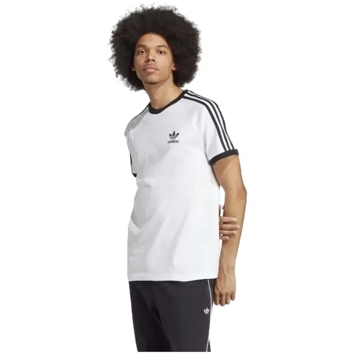 Camiseta de Manga Corta Adidas 3-Stripes para hombre en color blanco - 1