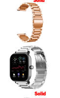 Correa De Pulsera De Acero Inoxidable 22mm/20mm Para Amazfit GTR/Stratos/GTS 4 3 2 Mini Y BIP 5 Reemplazo Compatible Con Varios Modelos Unisex - details 6