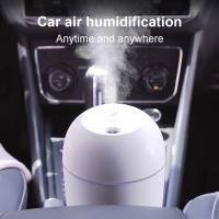 Humedificador Ultrasonico Portátil USB Con Difusor De Aceites Esenciales Y Purificador De Coche Con Lámpara LED Y Luz Romántica - details 1