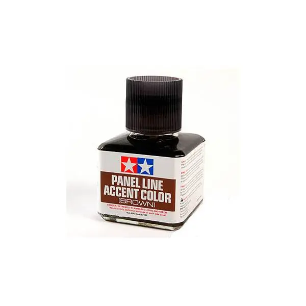 Panel Accent Line Tamiya-87132 - Marrón - Resalta Detalles - Modelistas Aviones - 1