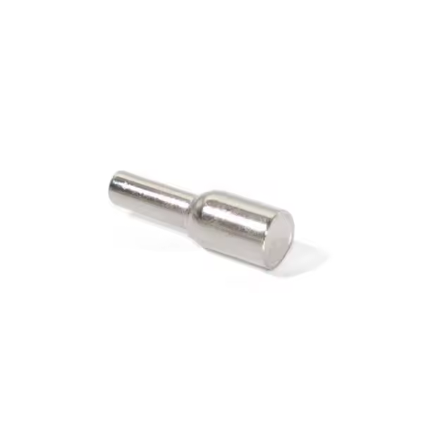 Emuca Portaestantes tubular, para madera, D. 3 mm, Acero, Niquelado, 50 ud. - 1