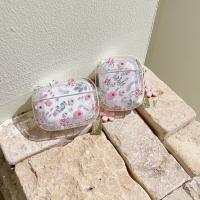Funda Para Airpods 4 Con Colgante De Corazón Y Perla En Forma De Flor Rosa Y Mariposa Funda Protectora De TPU Para Apple AirPods pro 2 - details 2