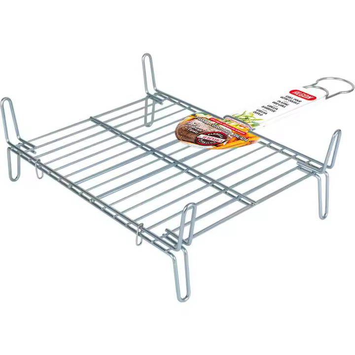 Algon - Parrilla Barbacoa Doble Zincada 30x35 cm - Resistente y Duradera - 1