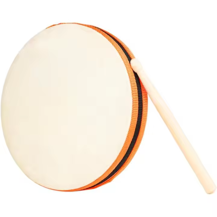 juego de minitambor para niños, instrumento musical de educación temprana para bebés (color madera) - 1