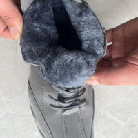 Botas De Invierno Para Mujer Impermeables Cómodas Y Calientes Con Peluche De Lana Microfibra De Cuero Botas Cortas Casuales - details 14