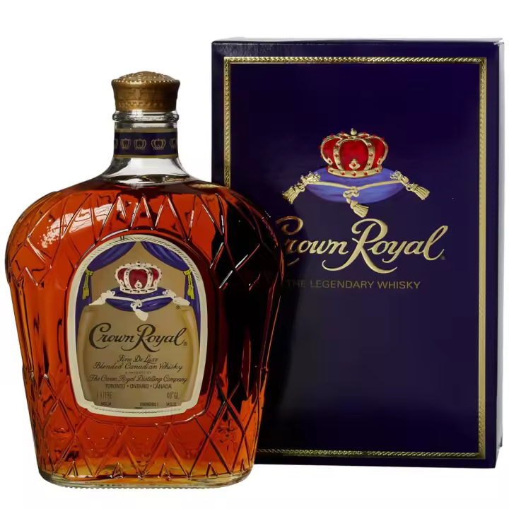 Whisky Crown Royal - Botella 1 L - Canadá - 40% - 1