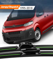 2pcs LimpiaParabrisas Anteojos Delanteros Para Citroen Jumpy Dispatch 1995-2018 Accesorios De Ventana Intelligent Boneless Wiper De Goma Natural - details 0